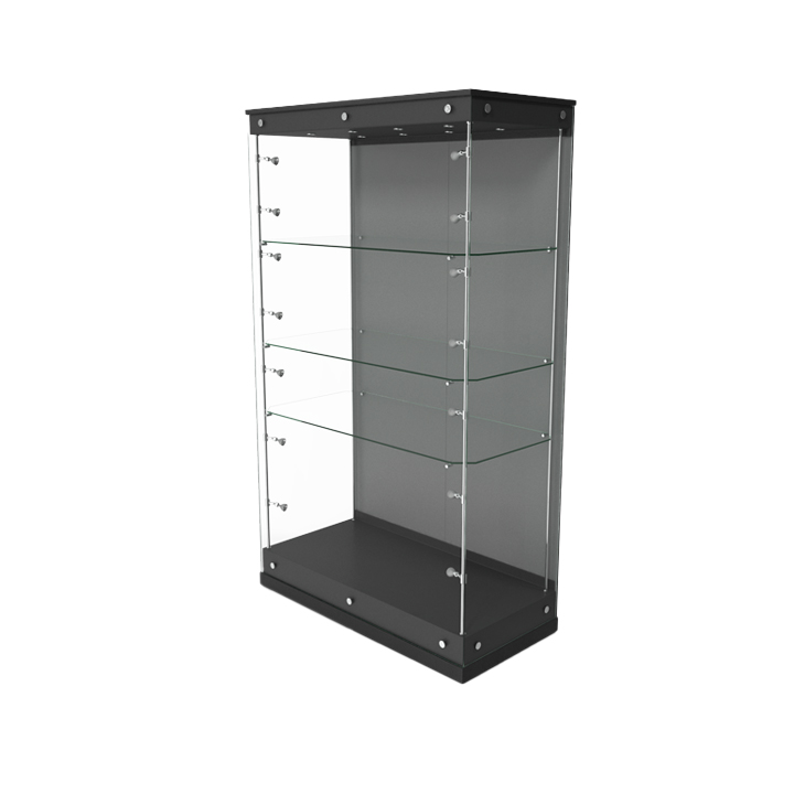 Glass Display Cabinet with Black Frame